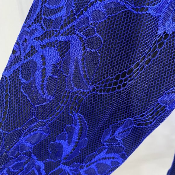 H&M Blue Lace Crop Cardigan - Picture 3 of 4